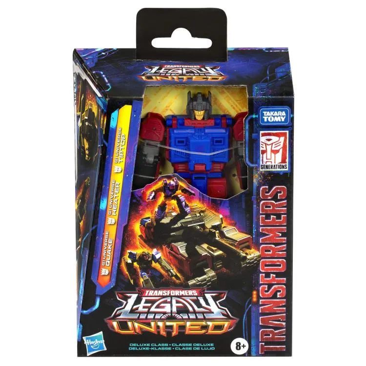 Transformers Generations Legacy United Deluxe Class G1 Universe Quake, Heater, and Tiptop Action Figure
