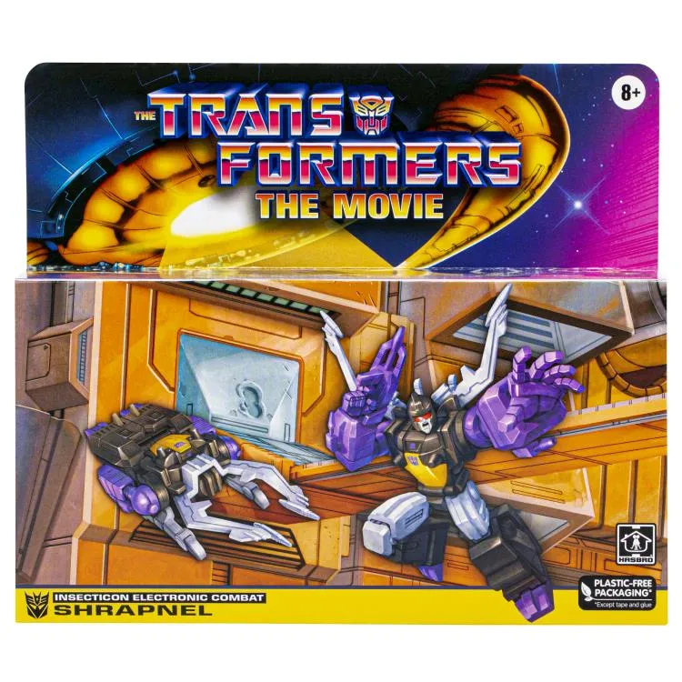Transformers The Movie Retro Insecticon Electronic Combat Shrapnel Action Figure