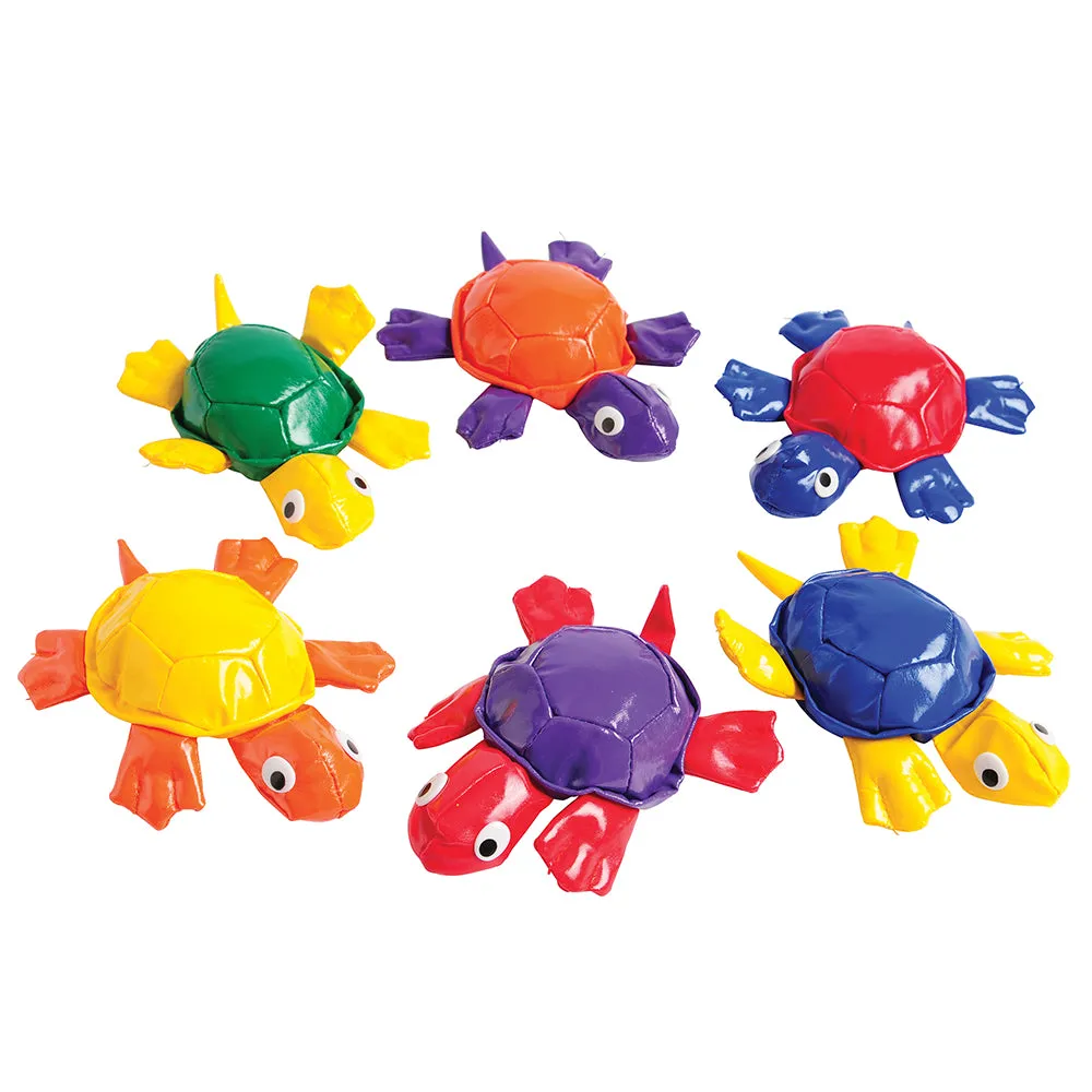 Turtle-Shaped Vinyl Beanbags | Set of 6 | All Ages