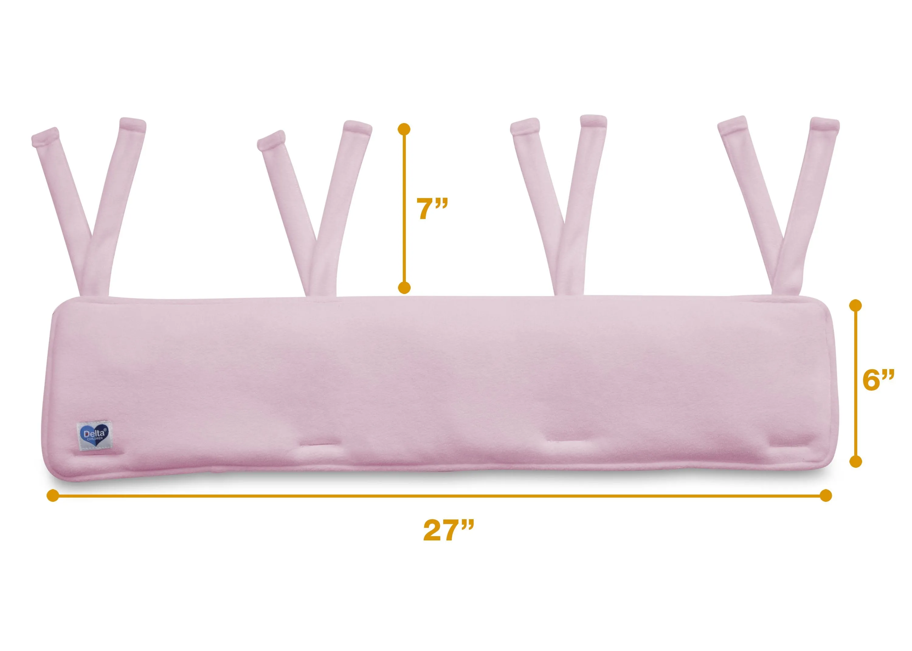 Waterproof Fleece Crib Rail Covers/Protectors for Short Side Rails, 2 Pack