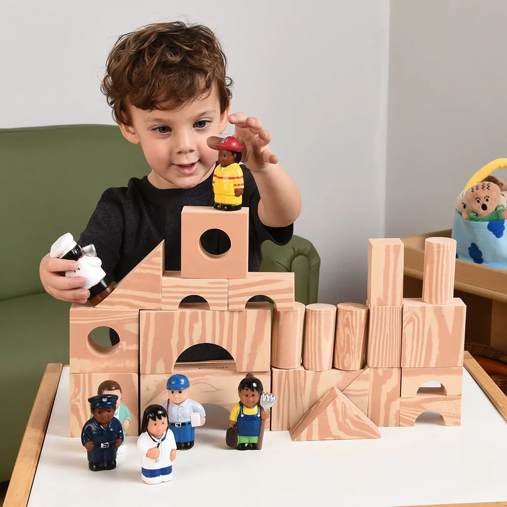 Wood-Look Foam Blocks