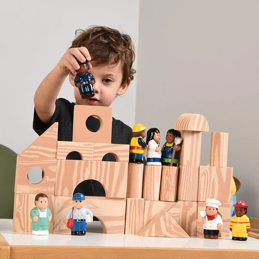 Wood-Look Foam Blocks