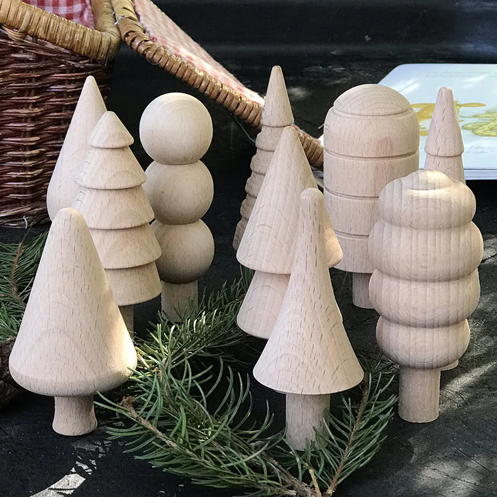 Woodland Trees Wooden Blocks