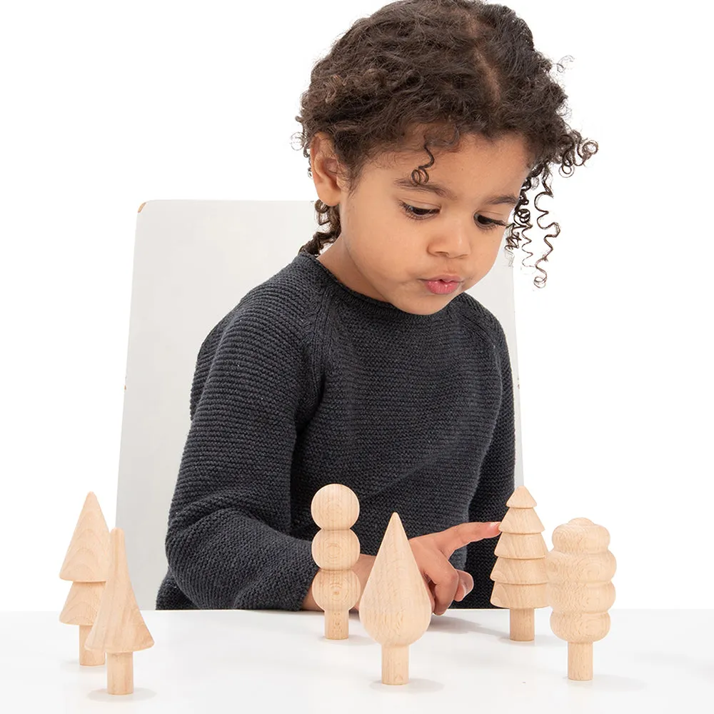 Woodland Trees Wooden Blocks