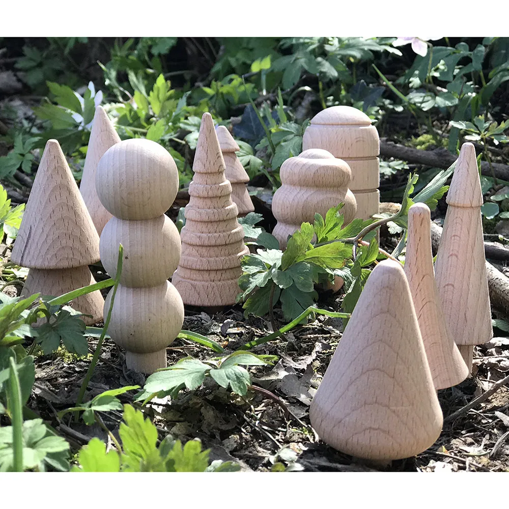 Woodland Trees Wooden Blocks