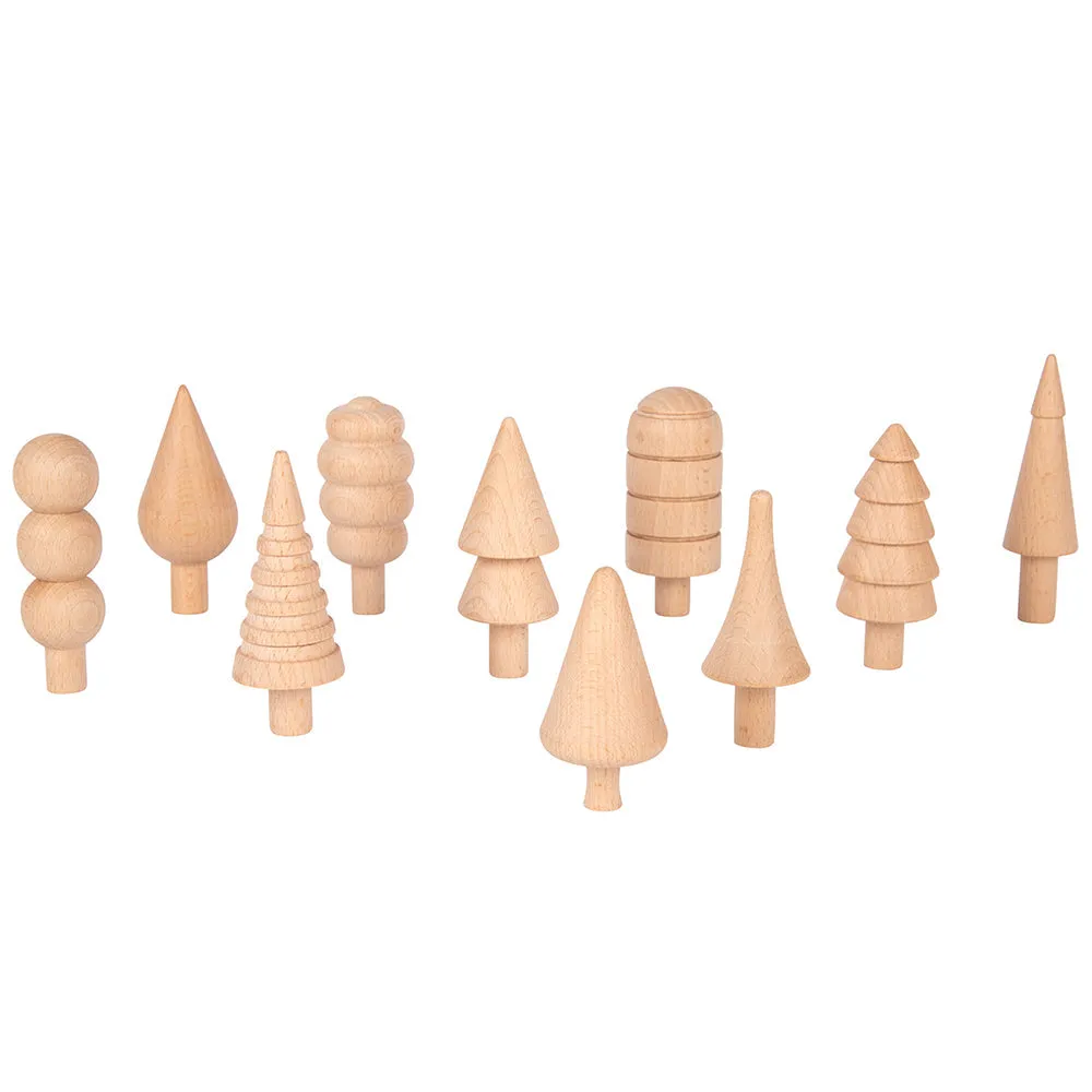Woodland Trees Wooden Blocks