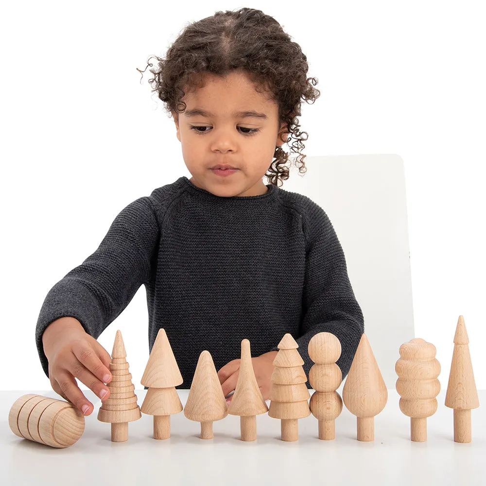 Woodland Trees Wooden Blocks