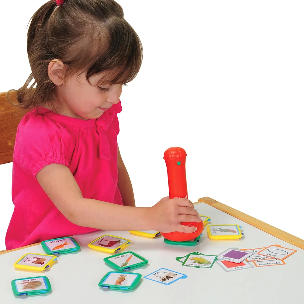 Word Wand Interactive Literacy Game | Voice Recorder with 200 Picture & Blank Cards