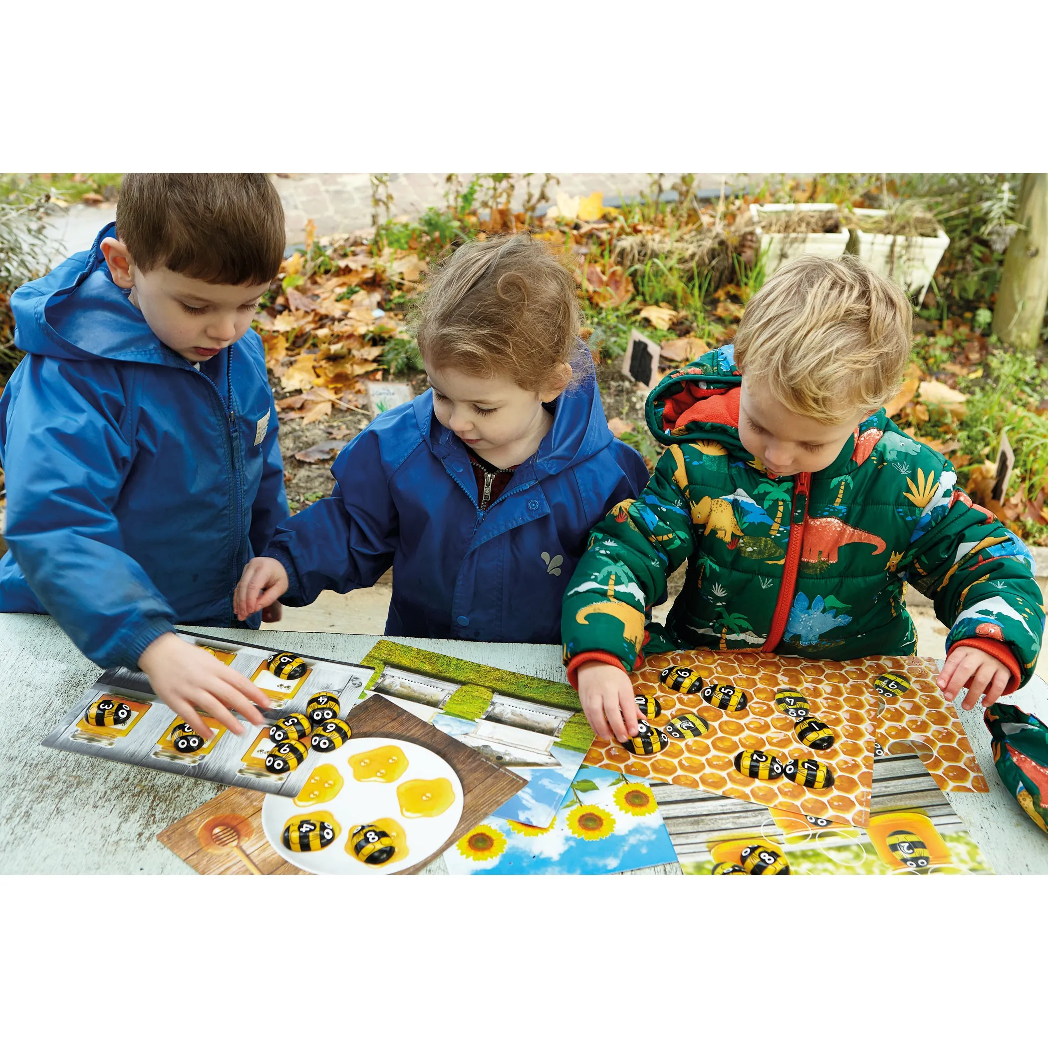 Yellow Door Honey Bee Early Number Cards - Colorful Learning Set of 16
