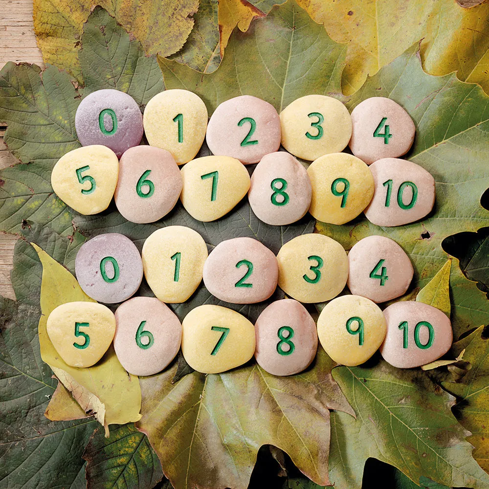 Yellow Door® Tactile Number Pebbles